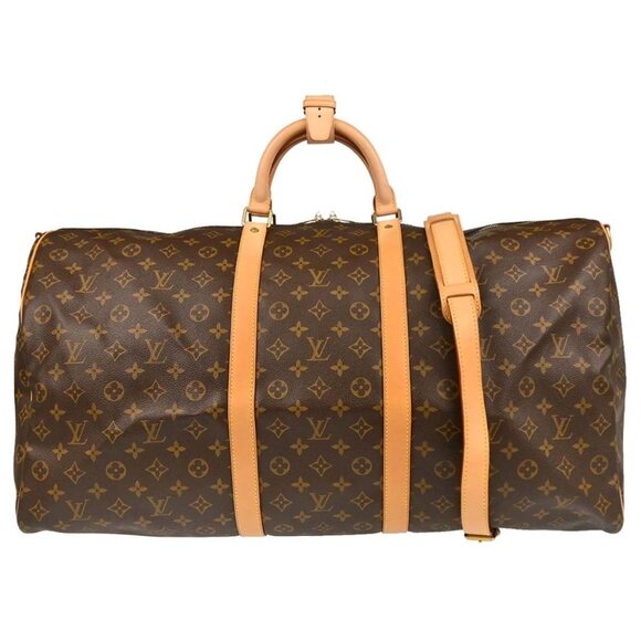 Louis Vuitton Monogram Keepall Bandouliere 60 Duffle Bag M41412 MB0062 195750 - Picture 1 of 10